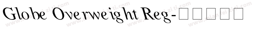 Globe Overweight Reg字体转换